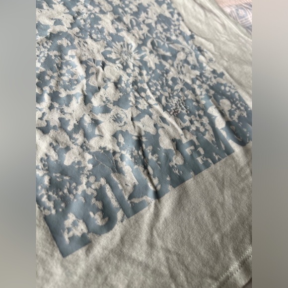 Lululemon Womens Light Sage Green Floral Graphic Cropped Muscle Tank Top Small - Picture 5 of 10